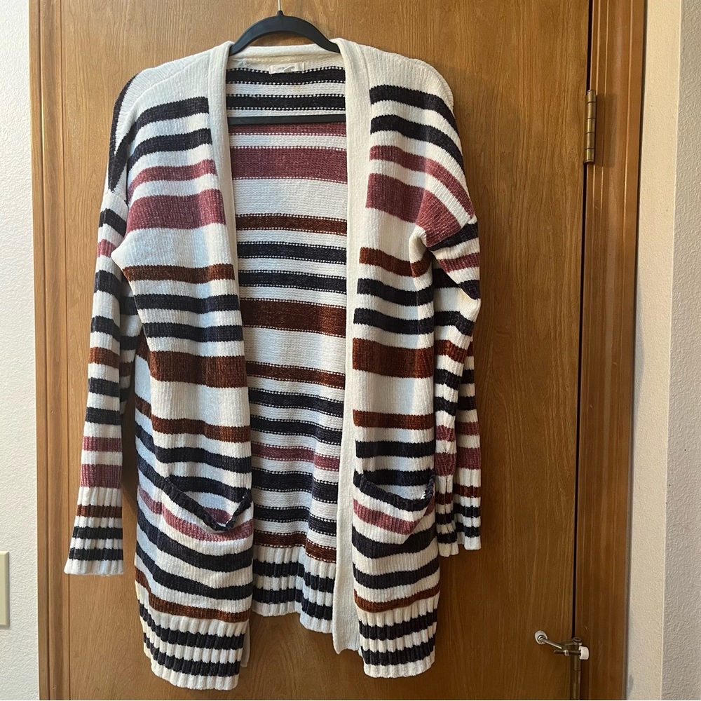 Maurices Multicolor Striped Cardigan